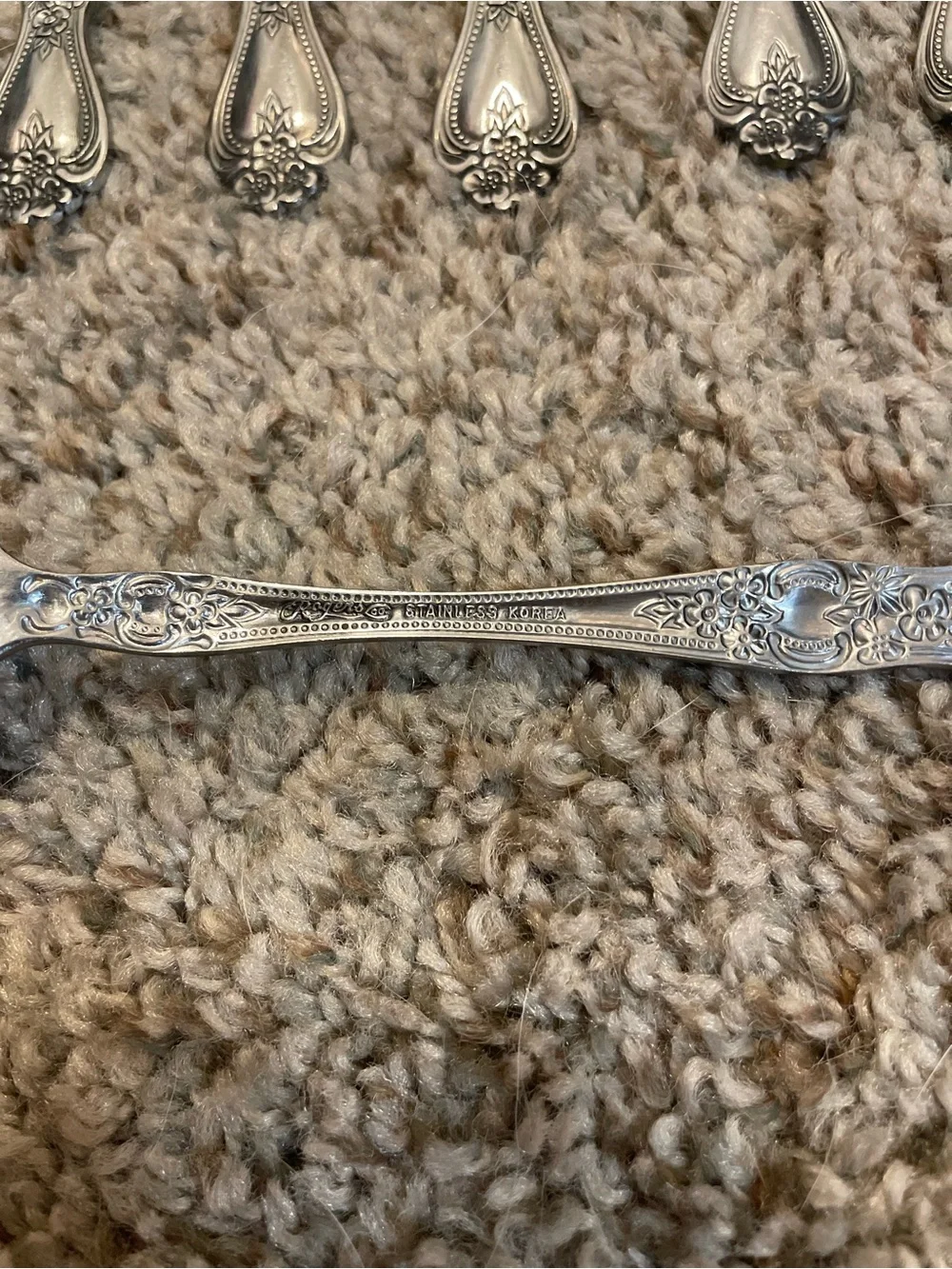 Vintage Roger’s & Co. Ornate Stainless Flatware Set - Classic Floral Pattern